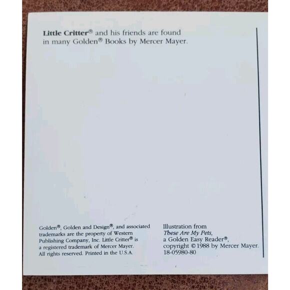 3 Little Critter Approximately 4 Inch X 6 Inch Post Cards Mercer Mayer USA - Picture 11 of 11